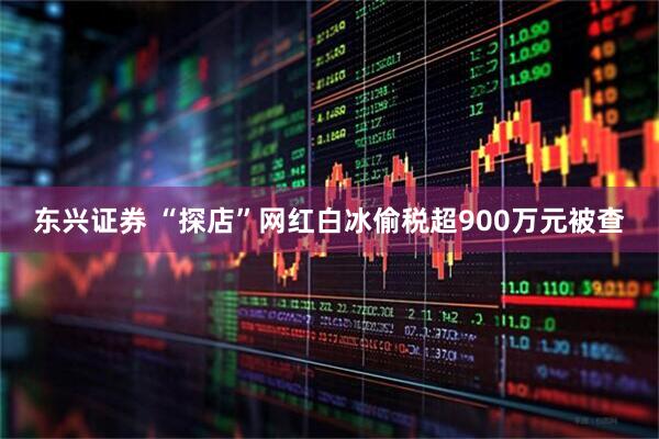 东兴证券 “探店”网红白冰偷税超900万元被查